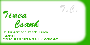timea csank business card